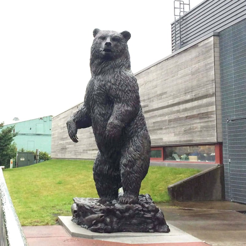 American Bronze Grizzly Bear Wildlife Sculptures