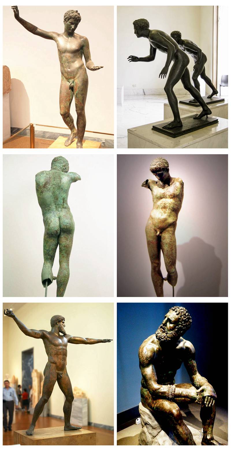 Statues of an athletes. Naples, National Archaeological Museum
