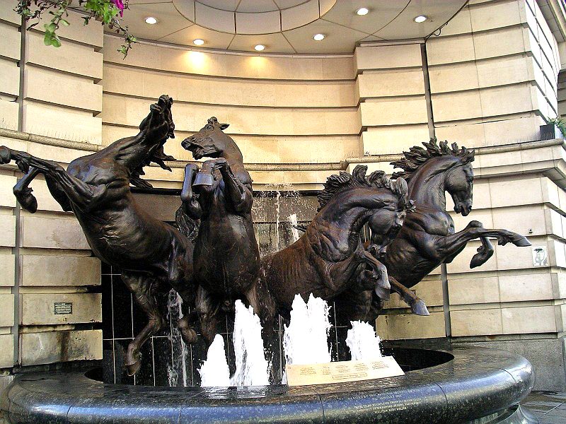 Bronze Horse Fountain