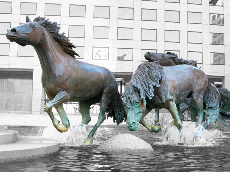 Bronze Horse sculpture Fountain