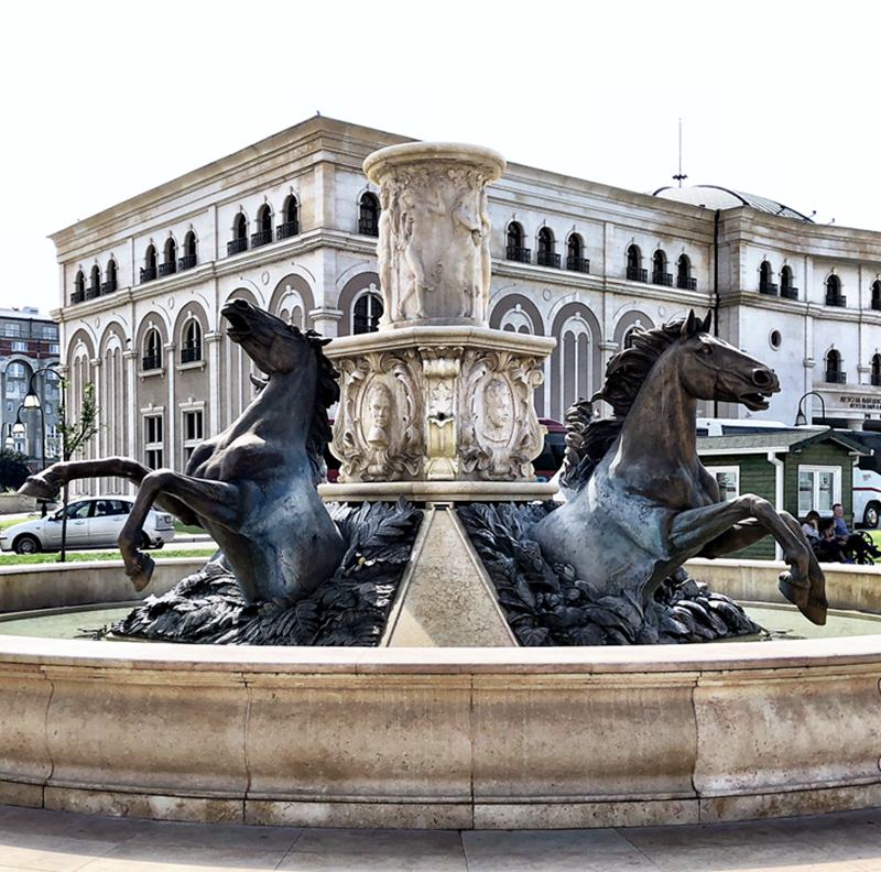 Bronze Horse statue Fountain