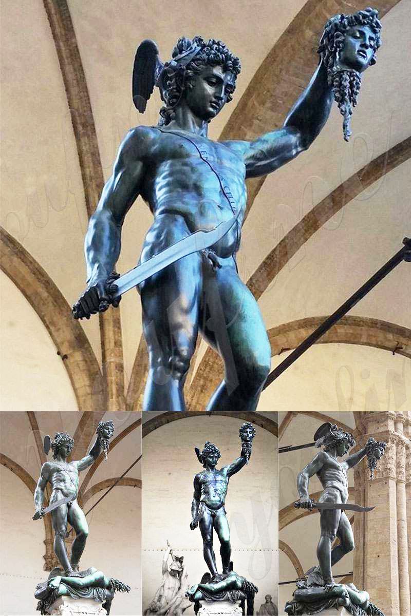 Bronze Perseus statue