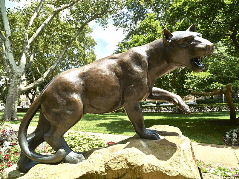 Bronze Wildlife Pitt Panther statue