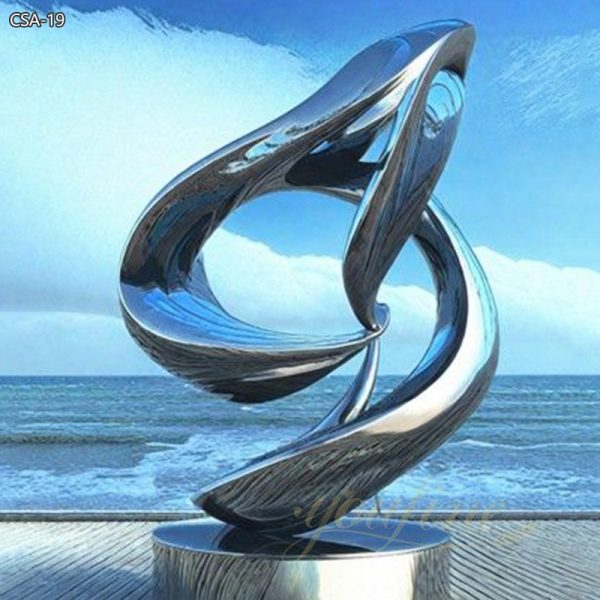 stainless steel abstract sculpture