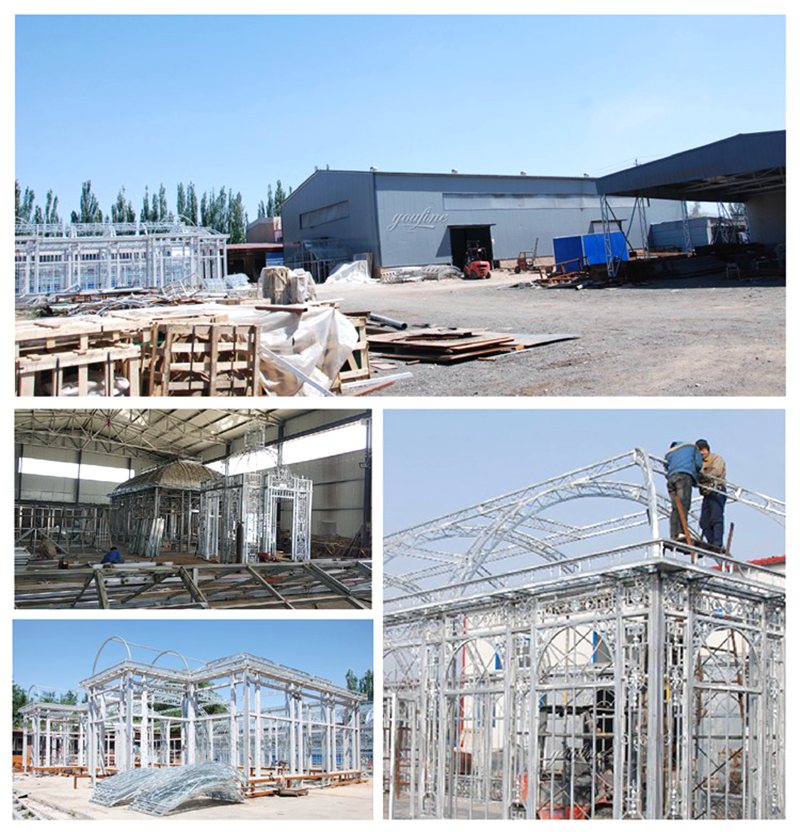 Detail Showing  and Raw Material of Iron Gazebo