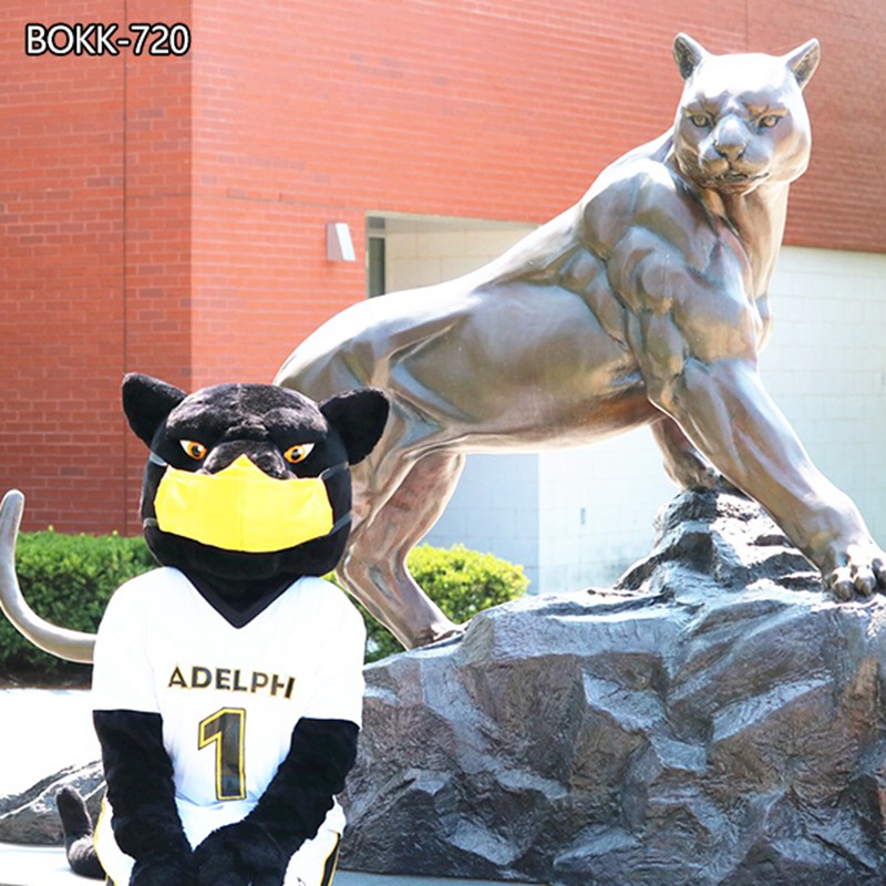 Lifesize Bronze Leopard Sculpture