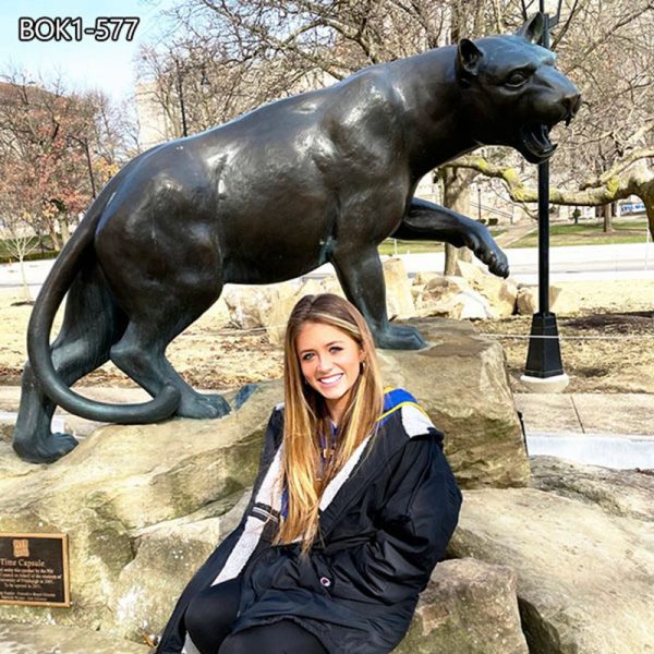 Pitt Panther Statue School Campus Animal Mascot