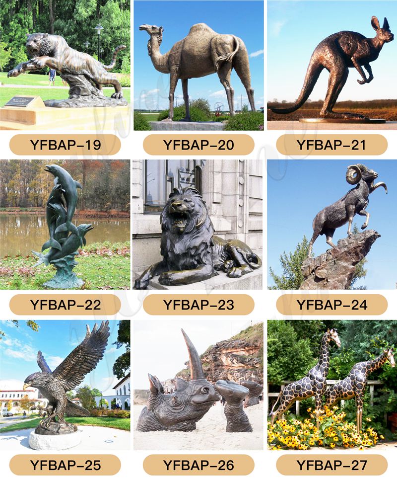 bronze animal statue