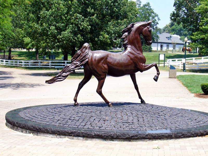 bronze foal statues