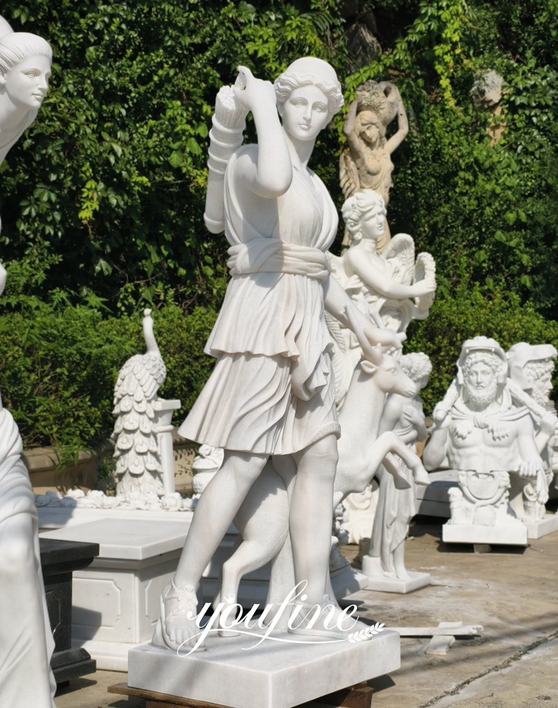 white Marble Diana Statue
