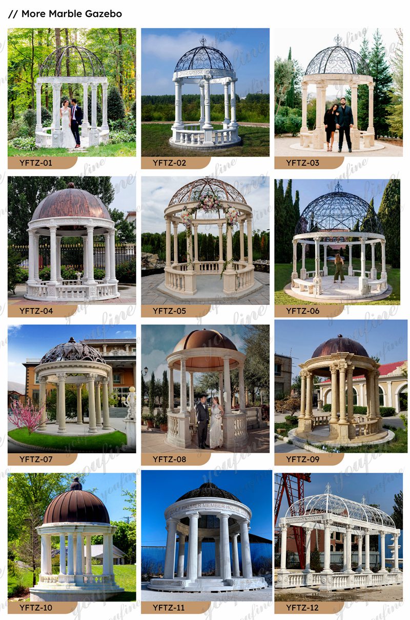 youfine marble gazebo for sale