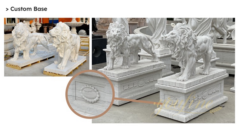 youfine marble lion statue for sale