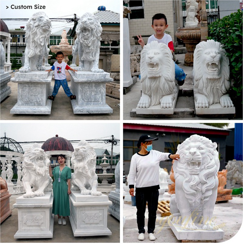 youfine marble lion statue for sale