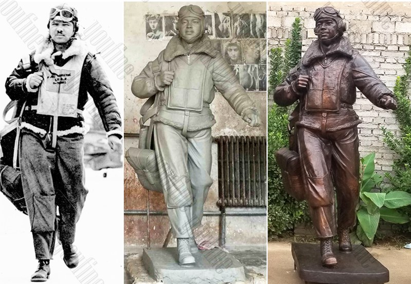 Bronze Airmen Memorial statue