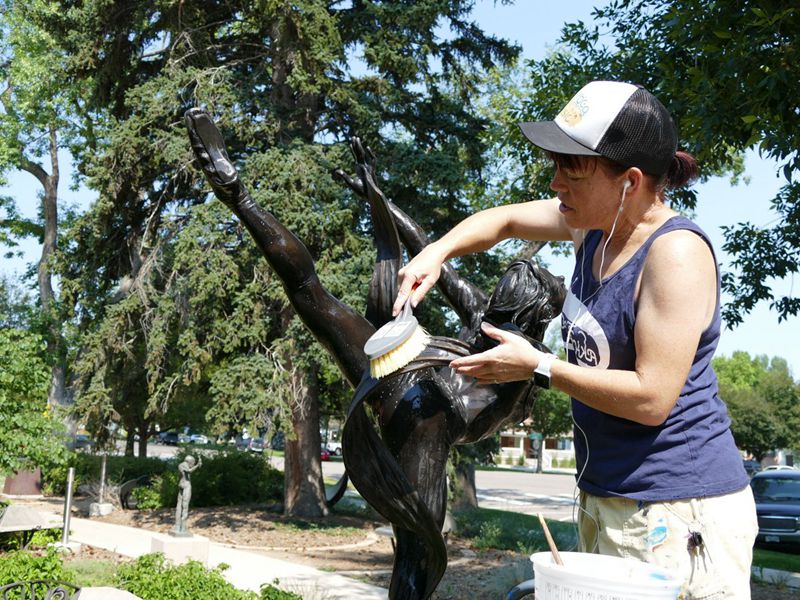 Caring for Famous Bronze Patina Statue