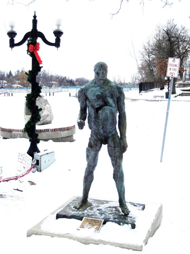 Decision Pending abstract statue