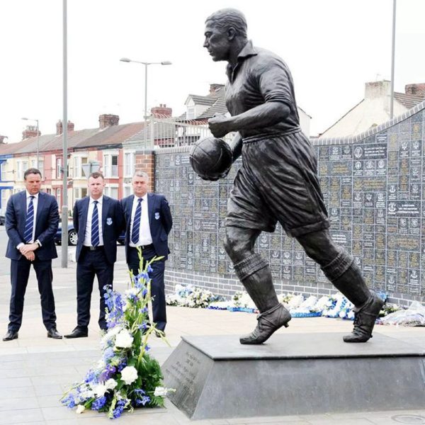 Dixie Dean Everton's Greatest Goal Machine bronze statues