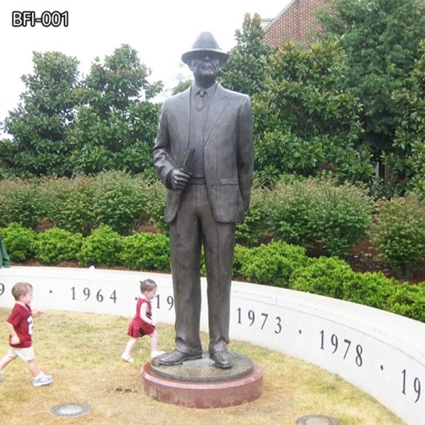 Bronze College Football Bear Bryant Statue Famous Figure Replica