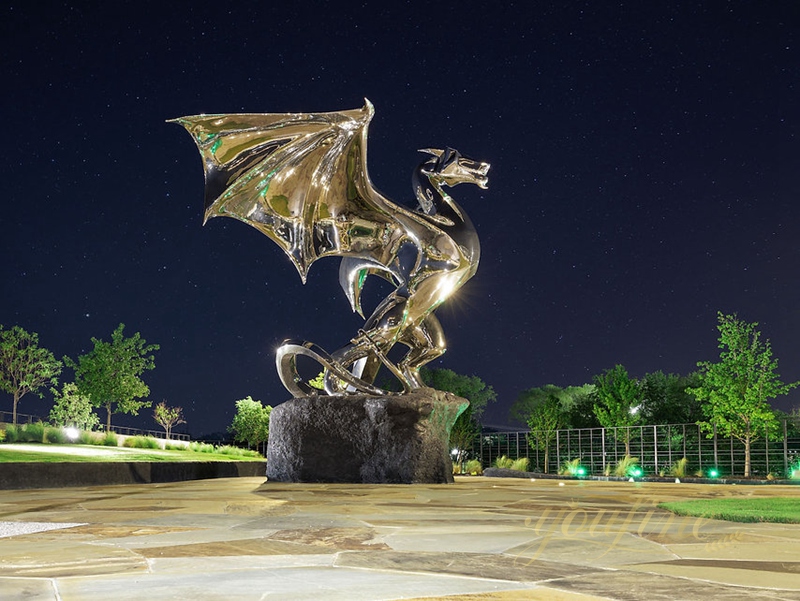 Fury Large Metal Dragon Sculpture Outdoor Garden for Sale