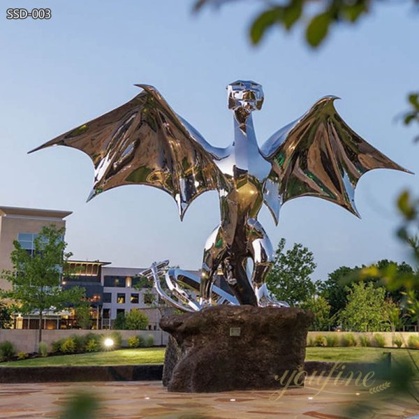 Fury Large Metal Dragon Sculpture Outdoor Garden for Sale