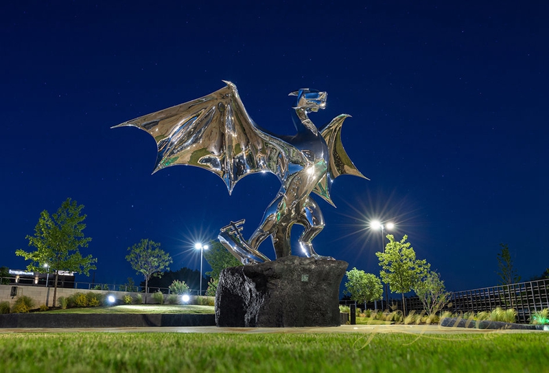 Fury Large Metal Dragon Sculpture Outdoor Garden for Sale