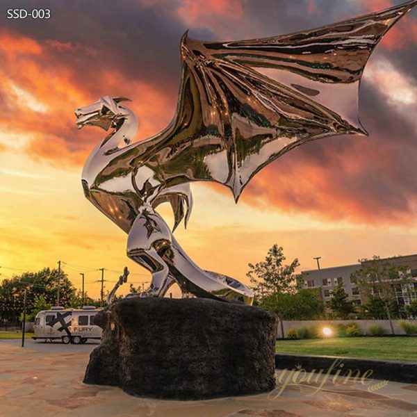 Fury Large Metal Dragon Sculpture Outdoor Garden for Sale