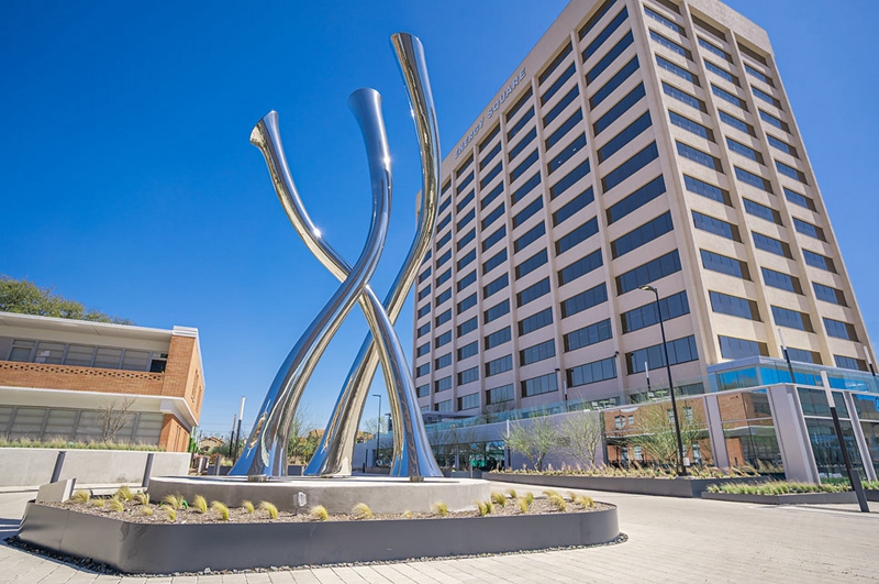 Passages Modern Abstract Simple Line Sculpture for Community Square