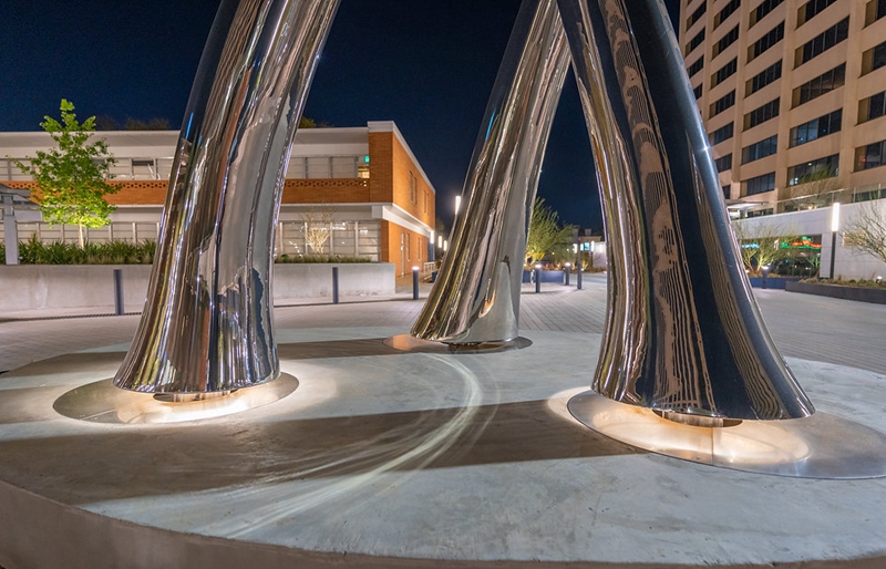 Passages Modern Abstract Simple Line Sculpture for Community Square