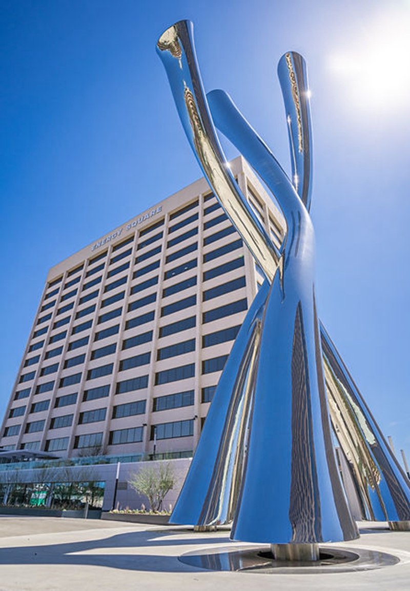 Passages Modern Abstract Simple Line Sculpture for Community Square