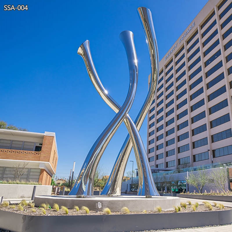 Passages Modern Abstract Simple Line Sculpture for Community Square