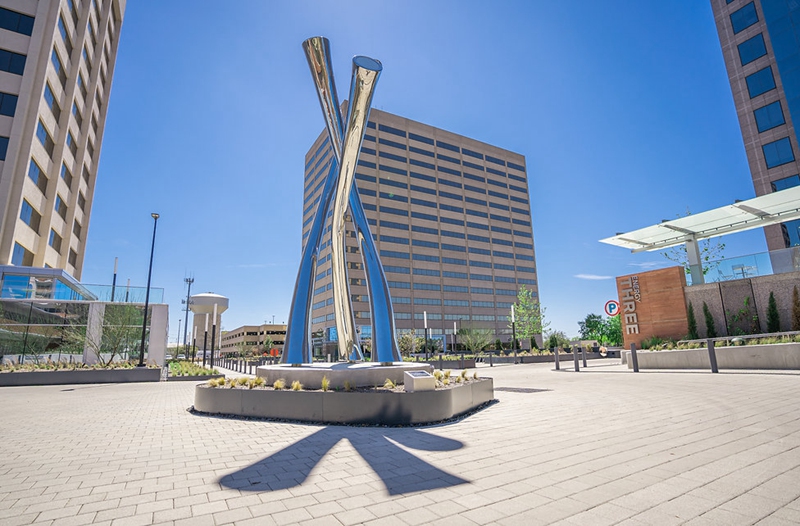 Passages Modern Abstract Simple Line Sculpture for Community Square