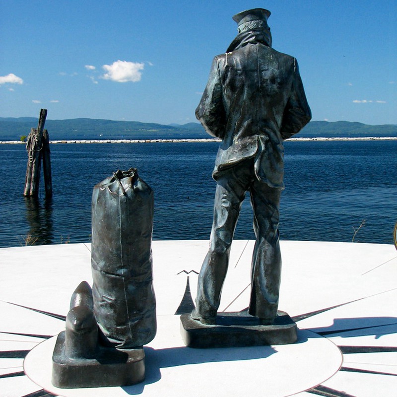The Lone Sailor Bronze Statues