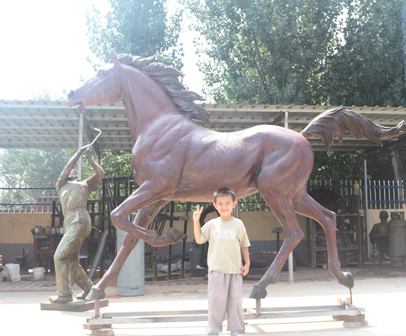 YouFine Patina bronze horse statue