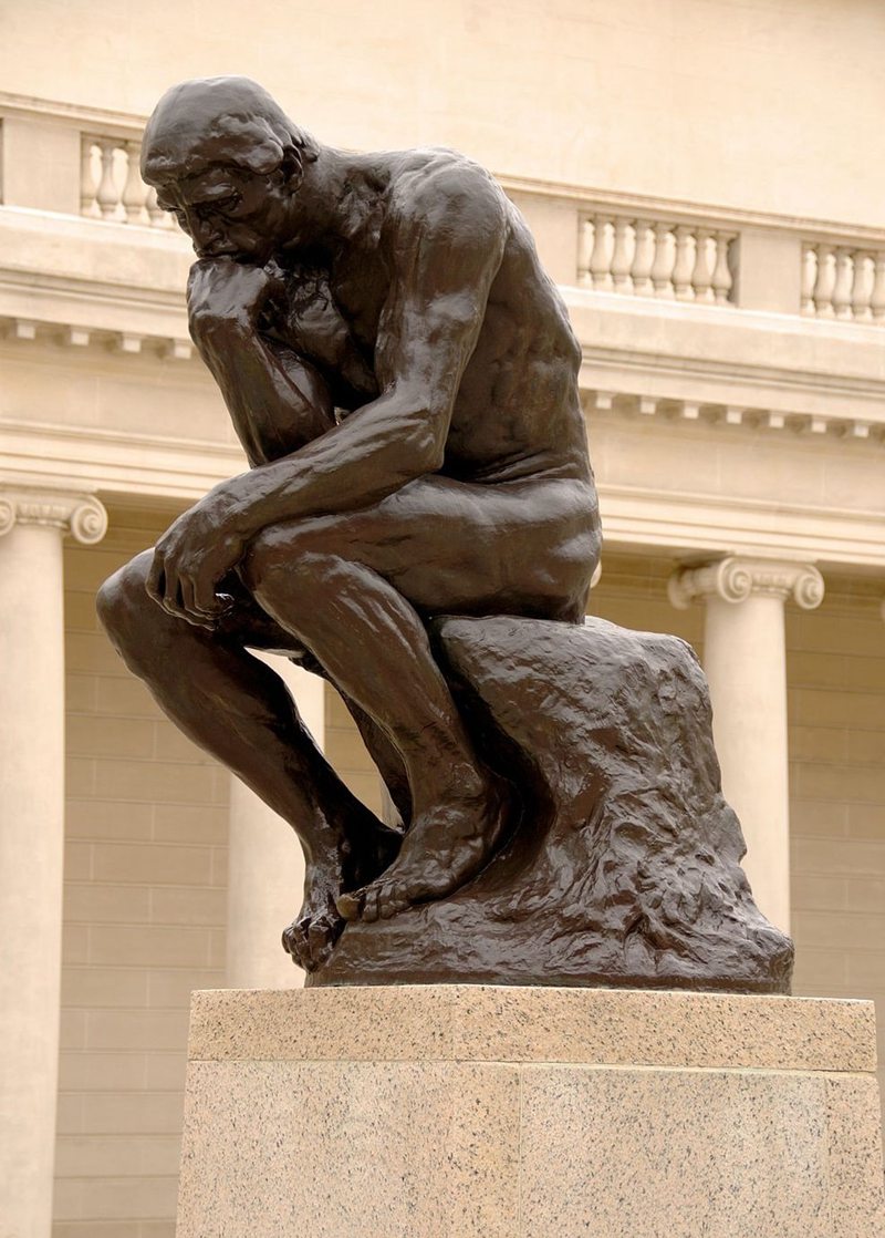 bronze statue Thinker