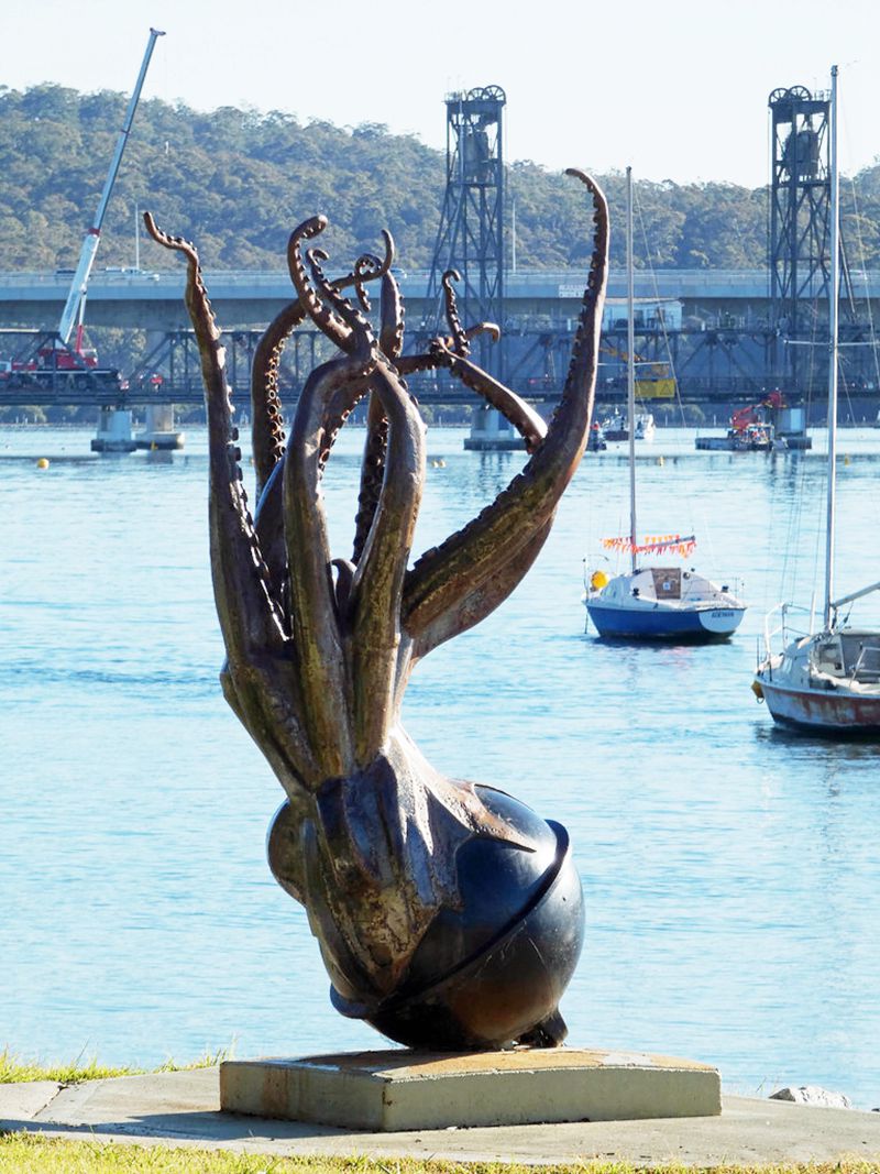 large Octopus bronze sculpture