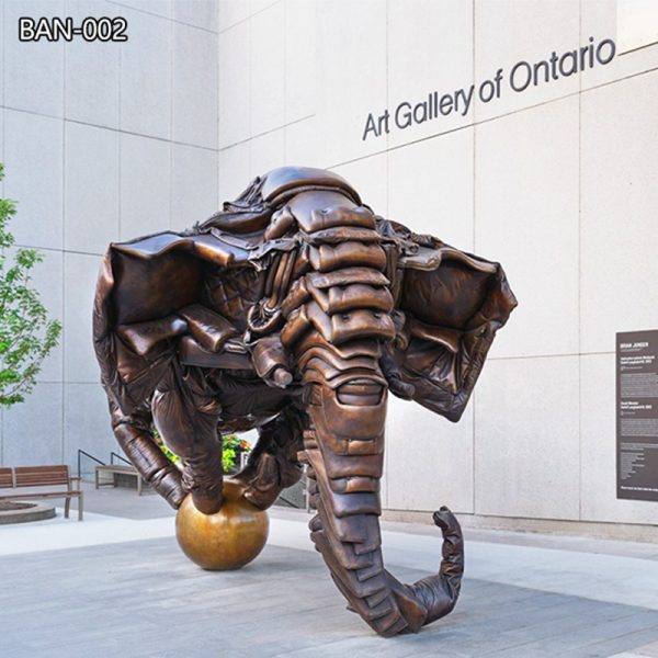 Couch Monster Bronze Elephant Sculpture Toronto Brian Jungen Art