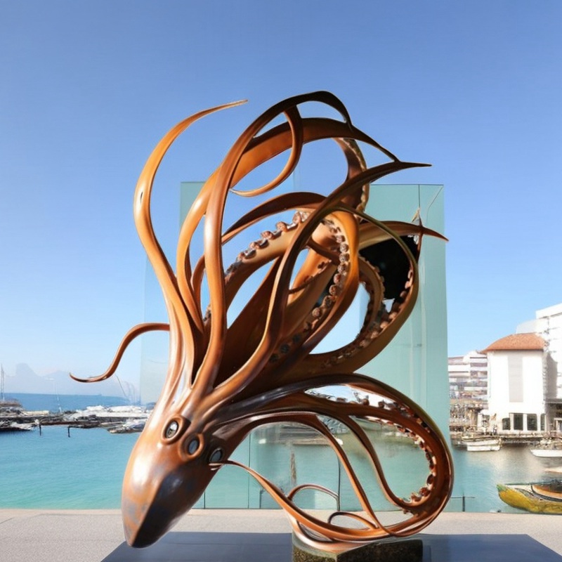 seaside squid statue