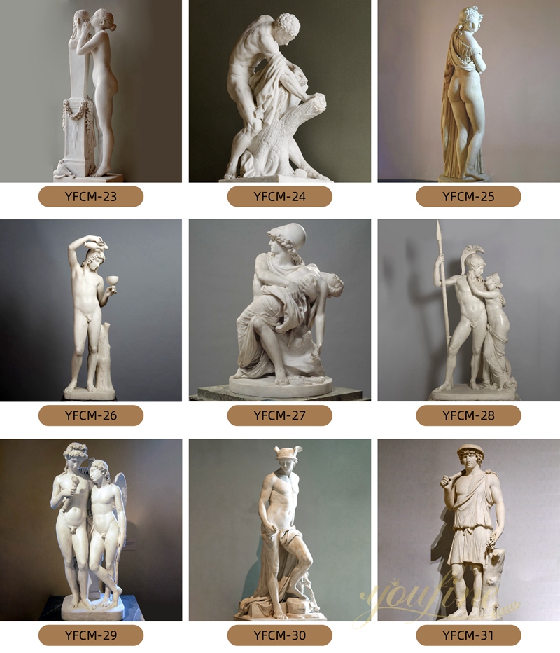 youfine famous marble statue replica for sale