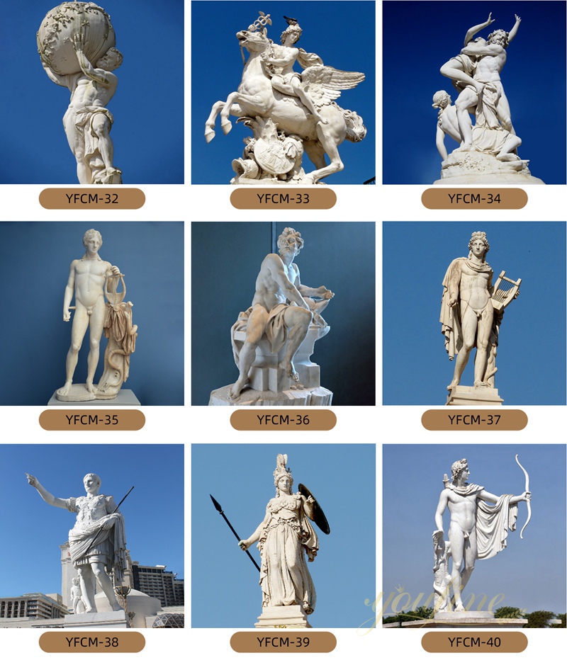 youfine famous marble statue replica for sale
