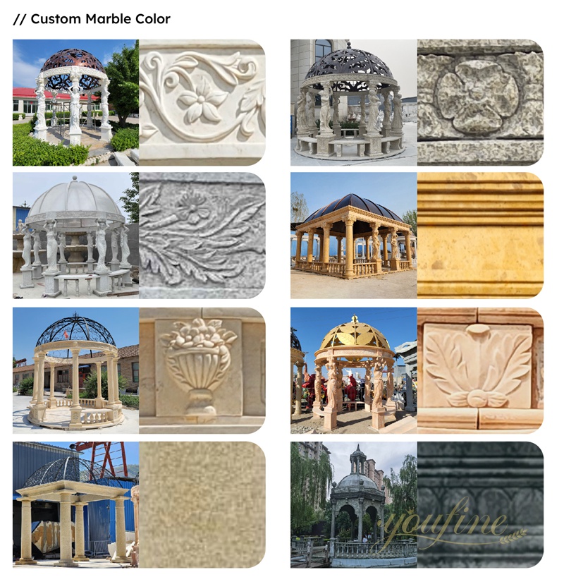 youfine marble gazebo factory supplier