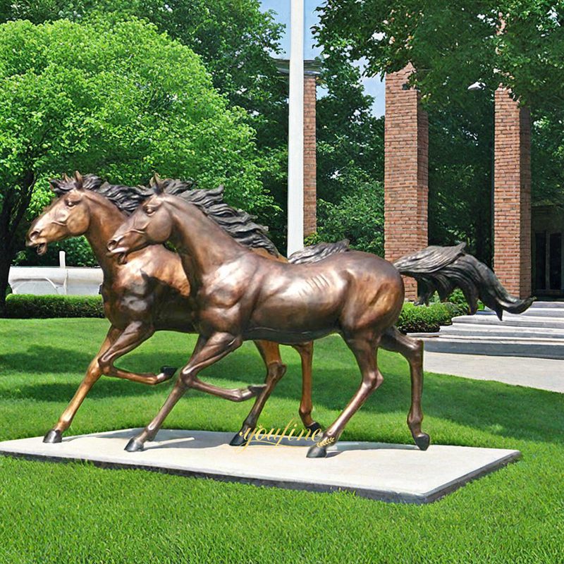 Antique Bronze Horse Sculptures