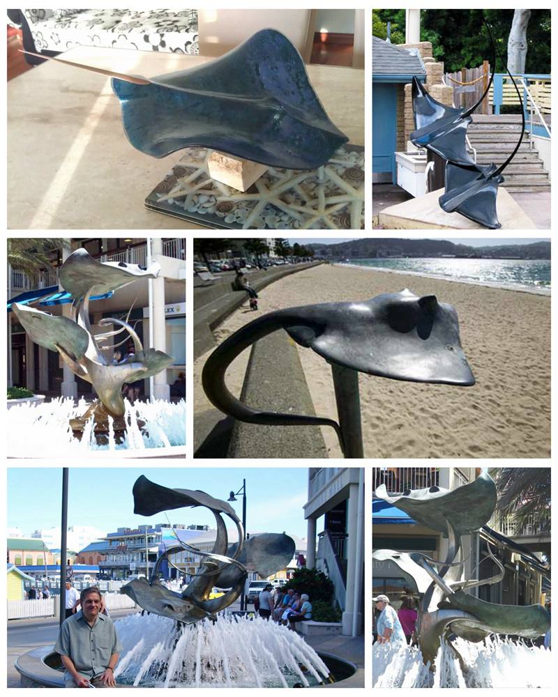 Bronze Large Stingray Animal Statue