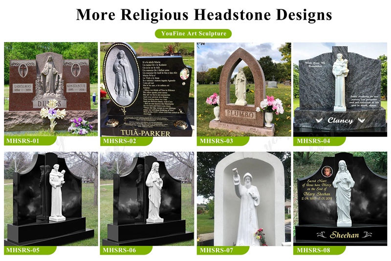 Catholic headstone designs