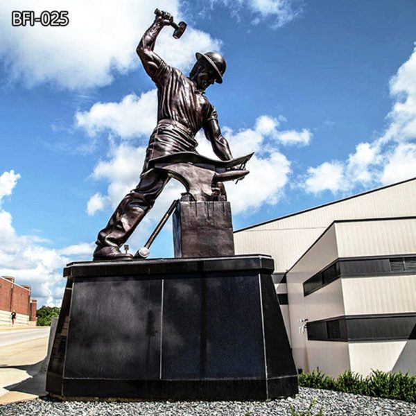 Famous bronze Boilermaker Statue