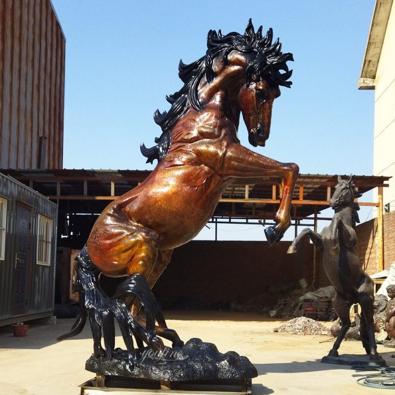 Jumping Large Horse Statues