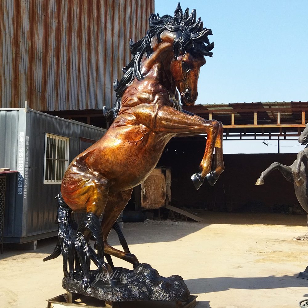 Jumping Large Horse Statues for Sale
