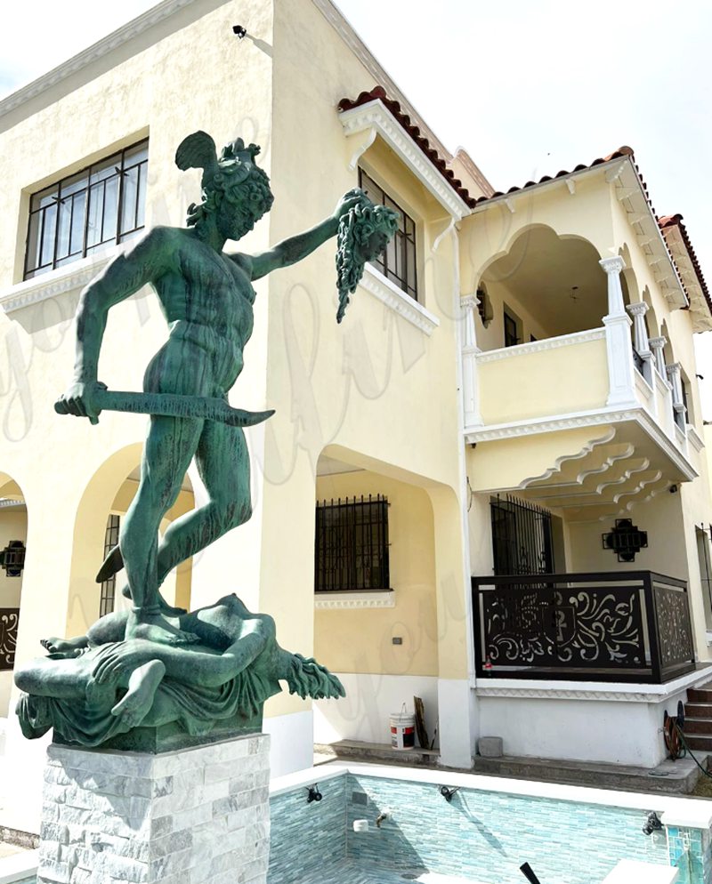 Life-size sculpture of Perseus