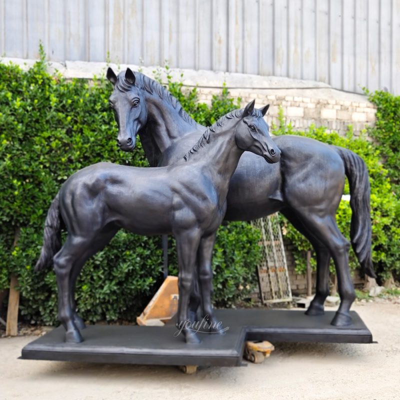 Mare and Foal Statue