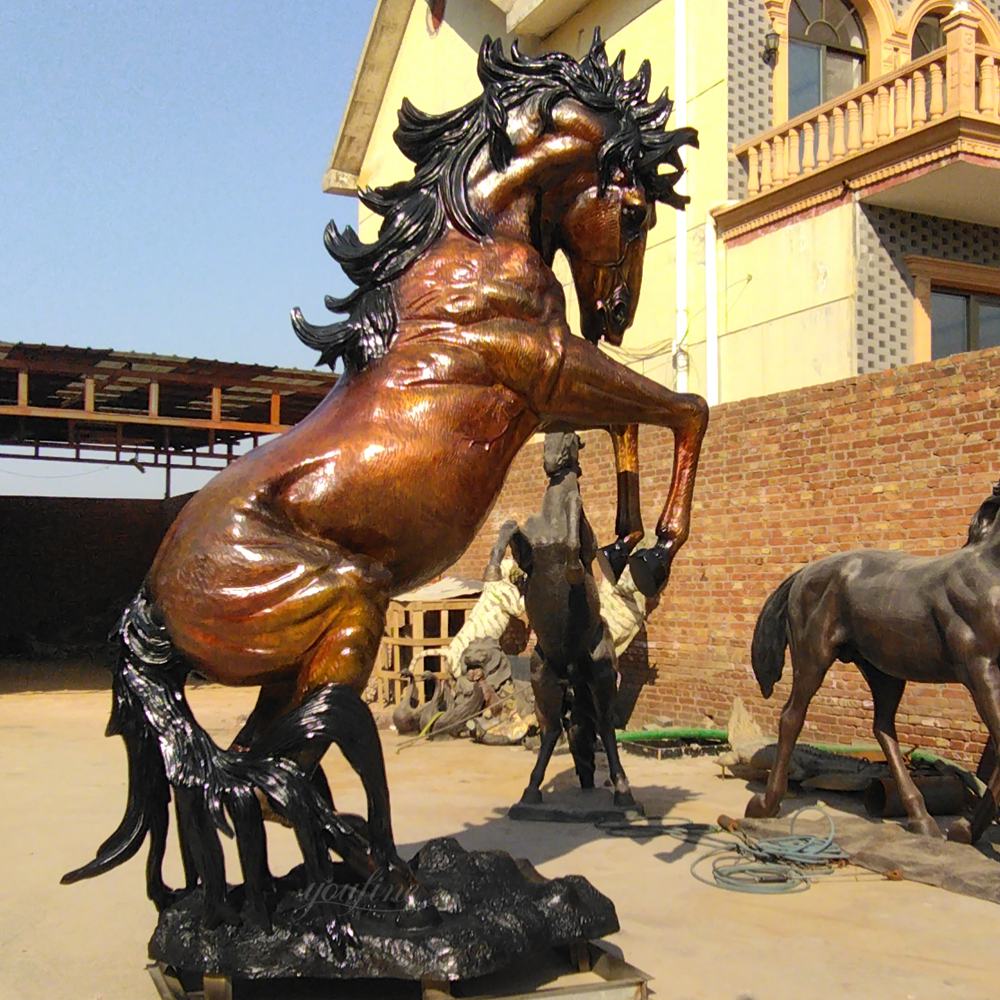 Outdoor Jumping Large Horse Statues for Sale