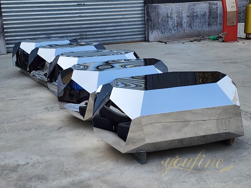 Stainless Steel Boulder Benches